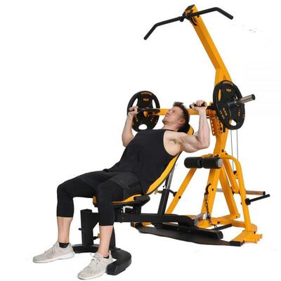 Powertec Workbench LeverGym Yellow + 77,5 kg Sort OL Vægtskiver